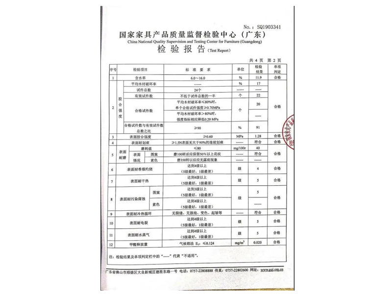 產(chǎn)品檢驗(yàn)報(bào)告
